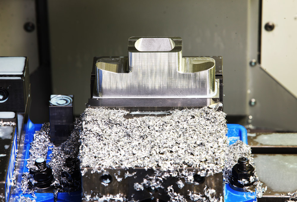 Pinnacle Machining, LLC Milled Aluminum aircraft part.