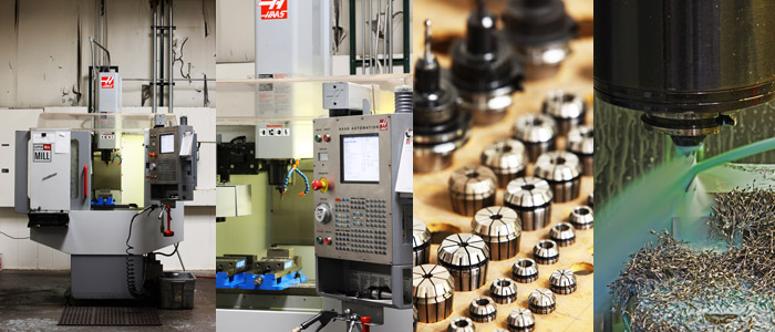 Precision CNC 3-axis Haas milling machine at Pinnacle Machining, LLC